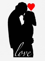 Loving Couple In Decorative Heart. Sketch Silhouette Isolated On White  Background. For Wedding And Valentine Day Cards And Invitations. Royalty  Free SVG, Cliparts, Vectors, and Stock Illustration. Image 72458819.